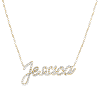 Custom Diamond Necklace Personalized Customized Pave Crystal Letter Necklace Diamond Pendant Jewelry for Beautiful Wrapped Gift