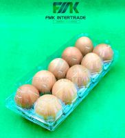 กล่องใส่ไข่ แบบใส 10 ฟอง เบอร์ XL ใส่ไข่เบอร์ 0-1 มีปุ่มล็อคในตัว จำนวน 100 ชิ้น