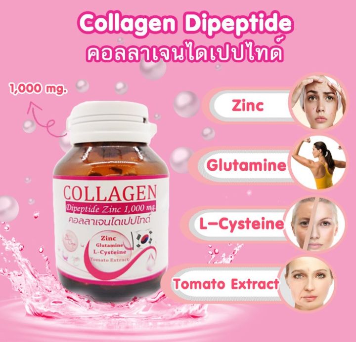 คอลลาเจนไดเปปไทด์-1000-mg-บรรจุขวดแก้วอย่างดี