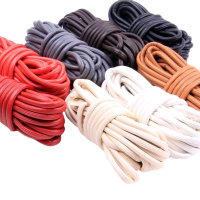 【JH】 2meters 5mm Colorful Faux Sheepskin Leather Findings Cord String Rope Necklace Making