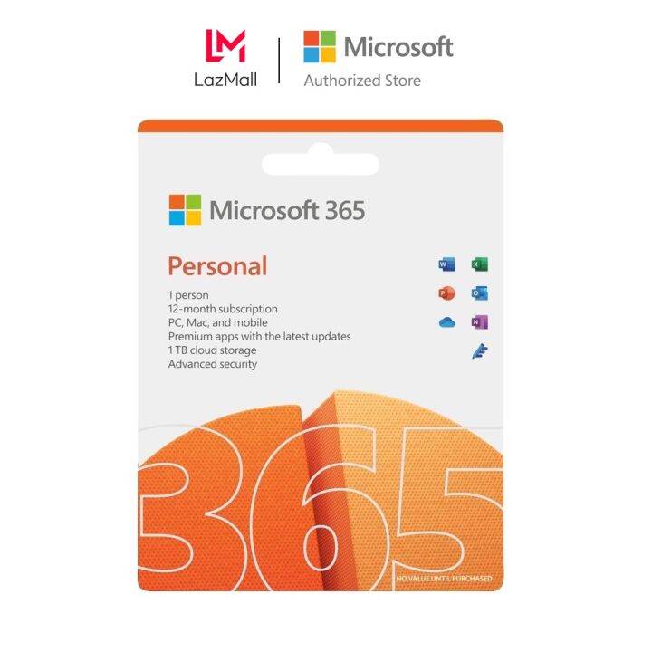 KEY ĐIỆN TỬ] Phần mềm Microsoft 365 Personal 12 tháng Dành cho 1 người 5  thiết bị/người Trọn bộ ứng dụng Office 1TB lưu trữ OneDrive 