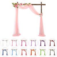 hotx【DT】 Wedding Backdrop Arch Decoration Sheer Scarf Organza Tulle Table Swags Event