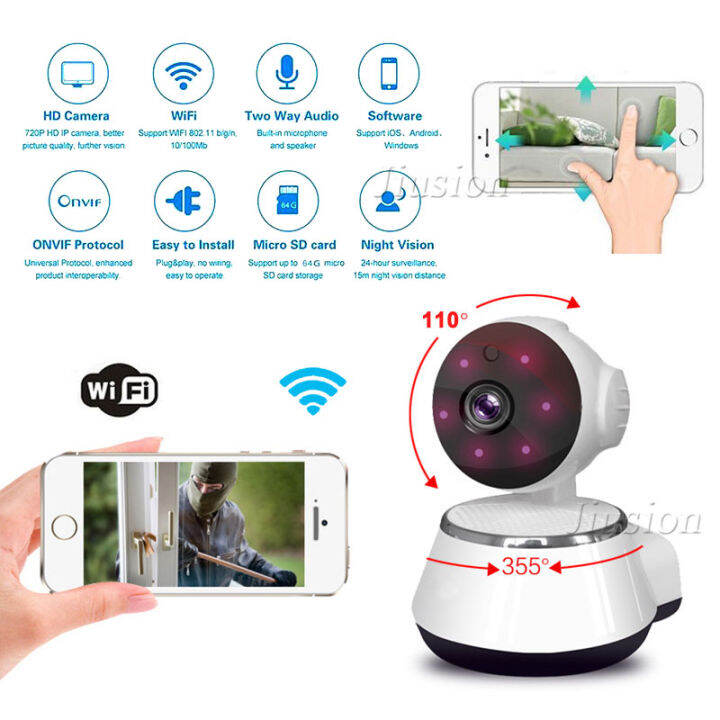 J44 Mini Nanny Camera IP Cam HD Video Audio Recorder IR Night Vision