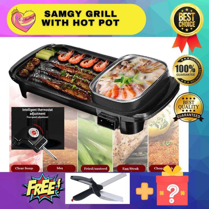 BEST HIGH QUALITY 2 in 1 Korean SAMGY GRILL WITH HOTPOT, SAMGY GRILL ...