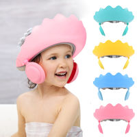 Children Shampoo Cap Newborn Ear Protection Shield Hat Adjustable Infant Shower Hat Eyes Ear Protection Baby Bath Accessories