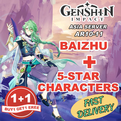 【BUY ONE TAKE ONE】Genshin impact ID【Fast delivery】Baizhu+other characters combination low AR