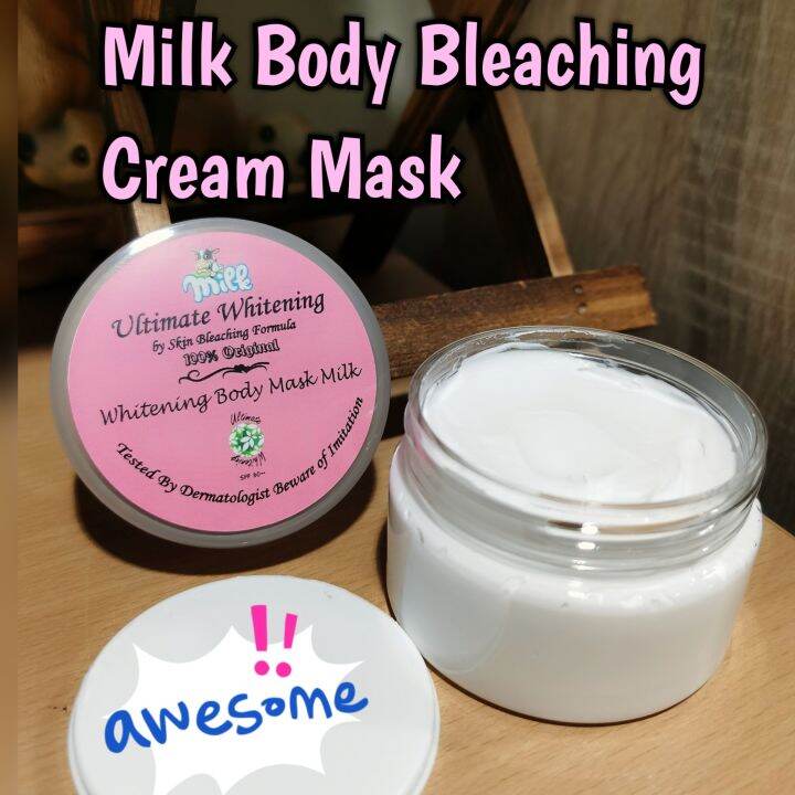 Ultimate Whitening Body Mask Cream Milk 100g. Lazada