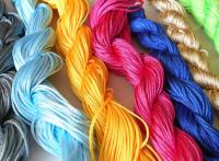 Hot Sale 25 Color Nylon Cord Thread Chinese Knot Rattail 1mmx22M for DIY Bracelet Braided Jewelry Making