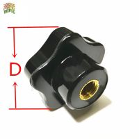 2pcs/lot M4 M5 M6 M8 M10 M12 hand adjusting nut /Bakelite Five-Star Type Plastic Head Handle nuts Wood Plum Bolt