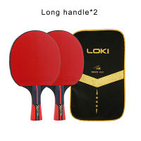 2Pcs X3 Table Tennis Racket Set Carbonized Blade with Pimples In Rubber Lightweight Training Ping Pong Paddle Bat with Bag