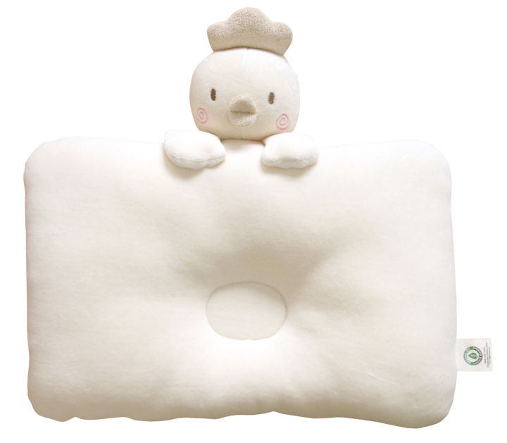 john-n-tree-organic-baby-protective-pillow-peekaboo-หมอนหัวทุย-หมอนหลุมออร์เเกนิคเเท้100-จากเกาหลี