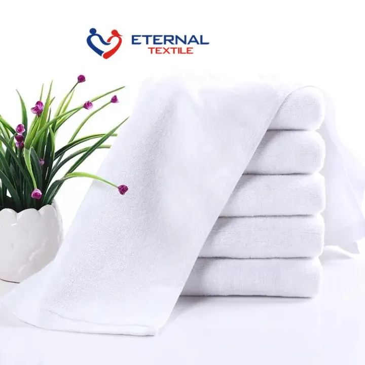 10pcs/lot Good Quality White Cheap Face Towel Small Hand Towels Kitchen  Towel Hotel Restaurant Kindergarten Cotton Towel