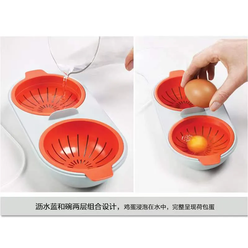 Egg Steamer Round Shape Egg Poacher Kitchen Gadgets Fried Cooking Mold No  Stain√ 