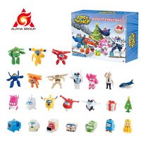 Action FiguresZZOOI Super Wings Advent Calendar Exclusive Xmas 24pcs Blind Doors Airplane Robot Action Figures Christmas Birthday Gifts Toys For Kid Action Figures