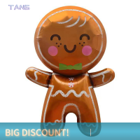 ?【Lowest price】TANG 82cm Gingerbread Man ฟอยล์ลูกโป่ง DIY บอลลูน Arch Merry ตกแต่งคริสต์มาส