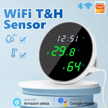 Tuya Smart WiFi Humidity and Temperature Sensor with Display and Alarm