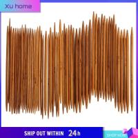 XU HOME 55ชิ้นงานฝีมือเครื่องมือถักคู่ด้ามแหลม11ขนาดตะขอถักโคเชต์ไม้ไผ่