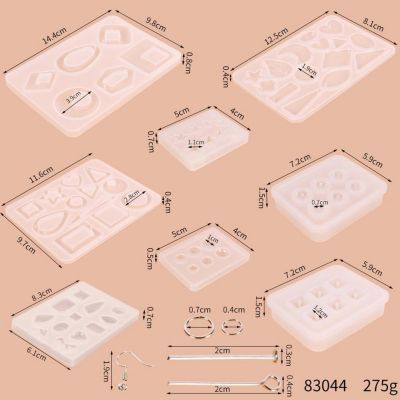 245248 Pcs DIY Silicone Earring Jewelry Pendant Mold Pendant Mould Jewelry Resin Mould Kit Casting Handmade Craft Earring Supplies