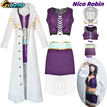 Luffy costumes dress  One piece, Roupas de anime, Nico robin
