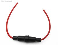 ♤✺❐ 20pcs 5x20mm Glass fuse holder Screw Type 5X20mm with 22 AWG Wire Cable 250V Glass fuse tube fuse casing