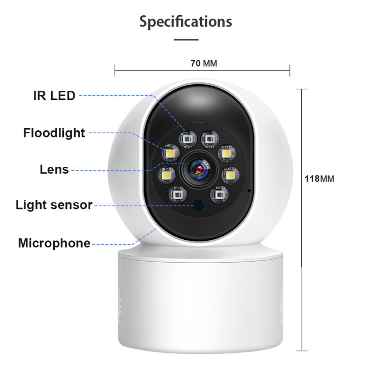 3ชิ้น5mp-กล้อง-wifi-เฝ้าระวังวิดีโอในร่มการรักษาความปลอดภัยบ้าน-baby-monitor-ip-กล้องวงจรปิดไร้สายเว็บแคม-night-vision-ติดตามสมาร์ท