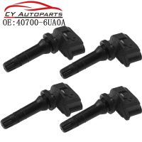 4PCS TPMS ระบบตรวจสอบความดันยางสำหรับ Nissan Altima Leaf ยางความดันอากาศ Monitor Sensor 433MHz 40700-6UA0A 407006UA0A ใหม่รับประกันเดิมสามปี