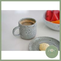 Mr.clayceramics แก้วกาแฟพร้อมจานรอง(ก้นโค้ง) รหัส MC-128 (8 oz.) คุณภาพดี ร้าน PP702