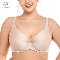 2021Womens Full Coverage Non Padded Firm Support Control Underwired Plus Size Bra 34-42 D DD E F G H