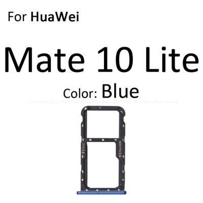 【⊕Good quality⊕】 anlei3 ช่องใส่ซิมการ์ดช่องเสียบถาดเครื่องอ่านช่องเสียบ Adapter Micro Sd ที่ใส่ซิมการ์ดสำหรับเปลี่ยน Huawei Mate 10 Pro Lite
