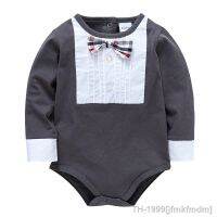 ◐ Moda criança onesies gravata borboleta roupas bebe bebê recém-nascido menino bodysuits macacão bebes fille algodão infantil 0-24m