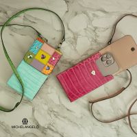 Phone Wallet หนังแท้  MICHELANGELO รุ่น W-2159