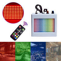 YSH 108 LED Stroboscope Flashing Light Rgb Remote Sound Controler for Disco Dj Pub Wedding Stage Show Party Light Holiday Lamp