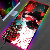 RGB Kakashi Gaara Sasuke N-Narutos Mouse Pad Teclado Gamer PC Deskmat Kawaii Gaming Accessories Varmilo Keyboard Car Mousepad