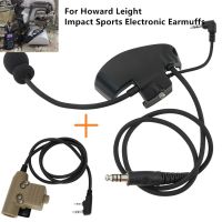 Tactical Headset Sports Shooting Headset Adapter Mic Kit U94 PTT for Howard Leight Impact Sports Electronic Shooting Earmuffs