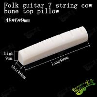 ；‘【； 4 6 7 12 String Acoustic Guitar Real Slotted Bone Nut 42Mm/43Mm/44Mm/ 48Mm