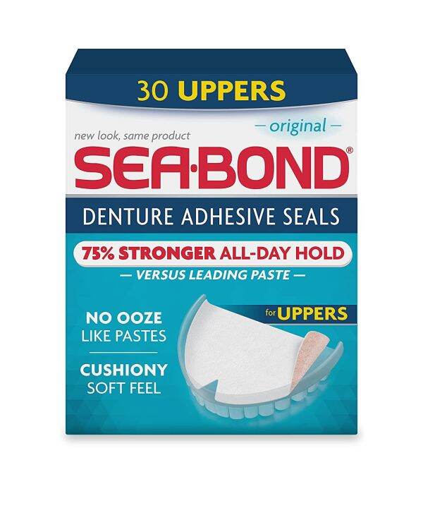 Sea Bond Secure Denture Adhesive Seals, Original Uppers, Zinc Free, All