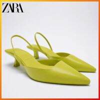 ZARAˉsummer new stiletto pointed mid-heel sandals