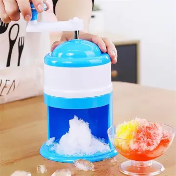 Handheld Ice Shaver and Snow Cone Machine Manual Premium Portable Ice  Crusher and Shaved Ice Machine Maker with Ice Cube Trays BPA Free
