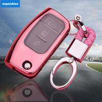 【XPS】Ford Bumper Case Solid Color Soft Cover For Ford Fiesta Focus 3 Car Remote Key