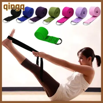 Yoga Stretch Strap Women Fitness Accessories D-Ring Belt Exercise