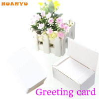 HUANYU01 100 retro postcards DIY graffiti greeting cards thick kraft paper