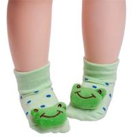 JZB497  Doll socks 3D cute socks non-slip rubber socks baby doll socks