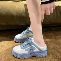 [ส่งเร็วพิเศษ!] Southeast ✨（ส่งจากไทย）✨รองเท้าผ้าใบผู้หญิง รองเท้าผ้าใบแฟชั่น รองเท้าผ้าใบผู้หญิง ส้น 5 ซม. สีขาว