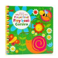 Original English picture book Usborne books babyS very first fingertrail Play Book Garden