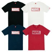 Marvel Men logo T-Shirt - เสื้อยืดผู้ชายมาร์เวล(พิมพ์สียาง) สินค้าลิขสิทธ์แท้100% characters studio