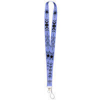 (ร้อน) Flyingbee ดวงจันทร์พวงกุญแจแท็กสายคล้องคอ Lanyards สำหรับคีย์ ID บัตรผ่านยิมศัพท์มือถือ USB ผู้ถือป้าย DIY แขวนเชือก X2599