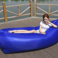 Portable Camping Beach Sleeping Bag Easy To Fold Single Air Sofa Air Cushion Inflatable Sofa Outdoor Comfortable Lazy Sofa Bed