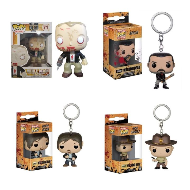 the-dead-pop-walking-negan-daryl-merle-figures-keychains-decorations