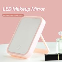 「orange beauty cosmetics」กระจกแต่งหน้า LED สีส้มสว่างไมโคร USB ควบคุมด้วยการสัมผัส,กระจกแต่งหน้าชาร์จไฟได้1/3สี