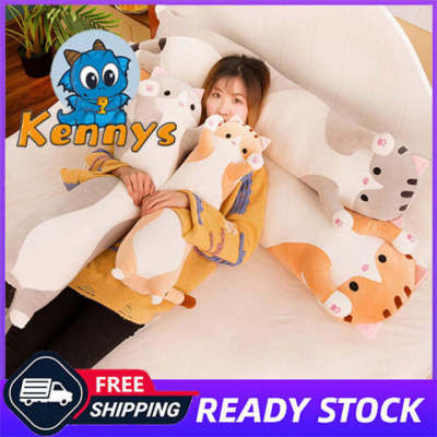 50cm/70cm/90cm Kennys Cute Plush Cats Doll Soft Stuffed Kitten Pillow Doll Toy Gift for Kids Girlfriend